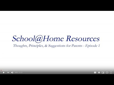 School@Home Video Message 1